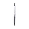 VBall RT Liquid Ink Roller Ball Pen, Retractable, Extra-Fine 0.5 mm, Black Ink, Black/White Barrel1