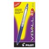 VBall RT Liquid Ink Roller Ball Pen, Retractable, Fine 0.7 mm, Blue Ink, Blue/White Barrel2