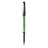 Precise V5 BeGreen Roller Ball Pen, Stick, Extra-Fine 0.5 mm, Black Ink, Black Barrel, Dozen1