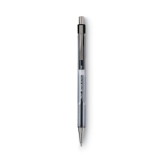 Better Ballpoint Pen, Retractable, Fine 0.7 mm, Black Ink, Smoke Barrel, Dozen1