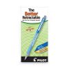 Better Ballpoint Pen, Retractable, Medium 1 mm, Blue Ink, Translucent Blue Barrel, Dozen2