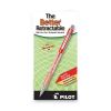 Better Ballpoint Pen, Retractable, Medium 1 mm, Red Ink, Translucent Red Barrel, Dozen2