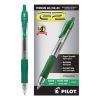 G2 Premium Gel Pen, Retractable, Extra-Fine 0.5 mm, Green Ink, Smoke Barrel, Dozen2