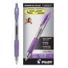 G2 Premium Gel Pen, Retractable, Extra-Fine 0.5 mm, Purple Ink, Smoke Barrel, Dozen2