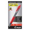 G2 Premium Gel Pen, Retractable, Fine 0.7 mm, Red Ink, Smoke Barrel, Dozen2