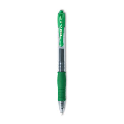 G2 Premium Gel Pen, Retractable, Fine 0.7 mm, Green Ink, Smoke Barrel, Dozen1