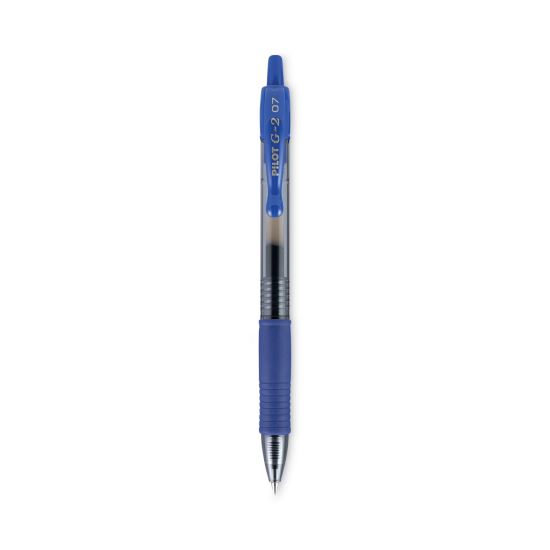 G2 Premium Gel Pen, Retractable, Fine 0.7 mm, Blue Ink, Smoke Barrel, 2/Pack1