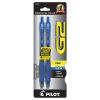 G2 Premium Gel Pen, Retractable, Fine 0.7 mm, Blue Ink, Smoke Barrel, 2/Pack2