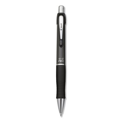 G2 Pro Gel Pen, Retractable, Fine 0.7 mm, Black Ink, Gray Barrel1