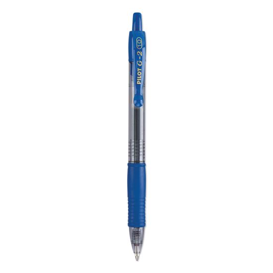 G2 Premium Gel Pen, Retractable, Bold 1 mm, Blue Ink, Smoke Barrel, Dozen1