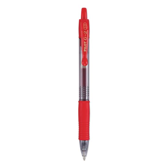 G2 Premium Gel Pen, Retractable, Bold 1 mm, Red Ink, Smoke Barrel, Dozen1