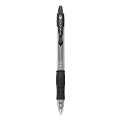 G2 Premium Gel Pen Convenience Pack, Retractable, Extra-Fine 0.38 mm, Black Ink, Clear/Black Barrel, Dozen1