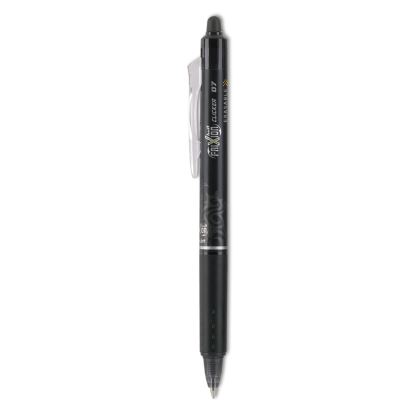 FriXion Clicker Erasable Gel Pen, Retractable, Fine 0.7 mm, Black Ink, Black Barrel1