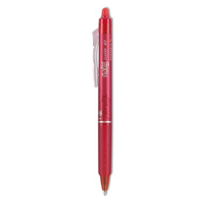 FriXion Clicker Erasable Gel Pen, Retractable, Fine 0.7 mm, Red Ink, Red Barrel1