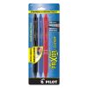 FriXion Clicker Erasable Gel Pen, Retractable, Fine 0.7 mm, Three Assorted Business Ink and Barrel Colors, 3/Pack2