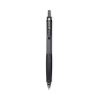 G-Knock BeGreen Gel Pen, Retractable, Fine 0.7 mm, Black Ink, Black Barrel, Dozen1