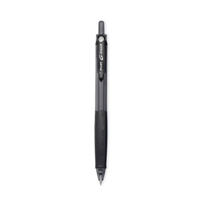 G-Knock BeGreen Gel Pen, Retractable, Fine 0.7 mm, Black Ink, Black Barrel, Dozen1
