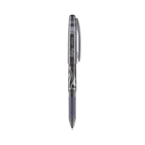 FriXion Point Erasable Gel Pen, Stick, Extra-Fine 0.5 mm, Black Ink, Black Barrel1