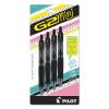 G2 Mini Gel Pen, Retractable, Fine 0.7 mm, Black Ink, Black Barrel, 4/Pack2