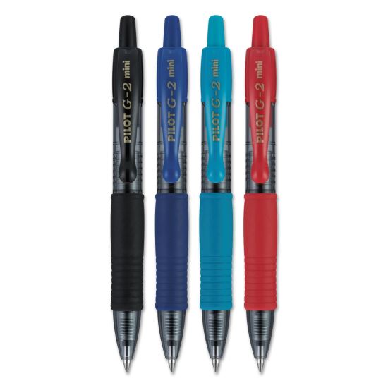 G2 Mini Gel Pen, Retractable, Fine 0.7 mm, Assorted Ink and Barrel Colors, 4/Pack1