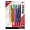 Precise V5 Roller Ball Pen, Stick, Fine 0.5 mm, Assorted Ink and Barrel Colors, Dozen2