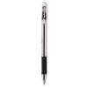 EasyTouch Ballpoint Pen, Stick, Fine 0.7 mm, Black Ink, Clear Barrel, Dozen1