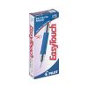 EasyTouch Ballpoint Pen, Stick, Fine 0.7 mm, Blue Ink, Clear Barrel, Dozen2