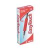 EasyTouch Ballpoint Pen, Stick, Medium 1 mm, Red Ink, Clear Barrel, Dozen2