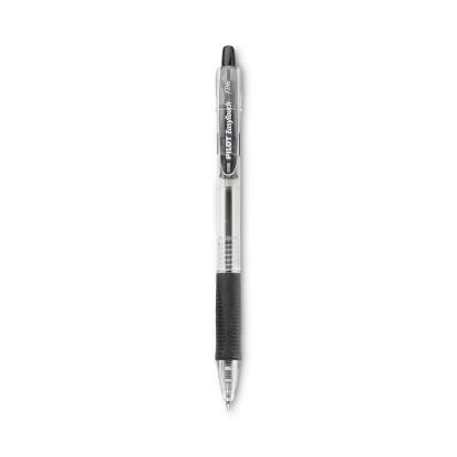 EasyTouch Ballpoint Pen, Retractable, Fine 0.7 mm, Black Ink, Clear Barrel, Dozen1