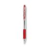 EasyTouch Ballpoint Pen, Retractable, Fine 0.7 mm, Red Ink, Clear Barrel, Dozen1