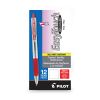 EasyTouch Ballpoint Pen, Retractable, Fine 0.7 mm, Red Ink, Clear Barrel, Dozen2