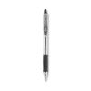 EasyTouch Ballpoint Pen, Retractable, Medium 1 mm, Black Ink, Clear Barrel, Dozen1