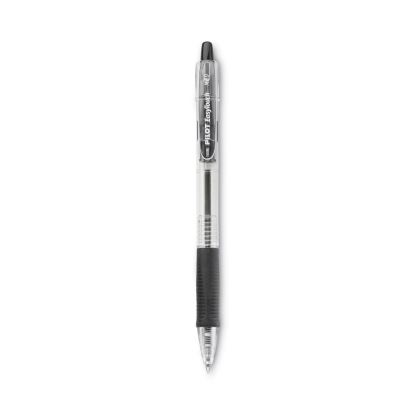 EasyTouch Ballpoint Pen, Retractable, Medium 1 mm, Black Ink, Clear Barrel, Dozen1