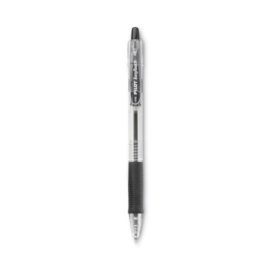 EasyTouch Ballpoint Pen, Retractable, Medium 1 mm, Black Ink, Clear Barrel, Dozen1