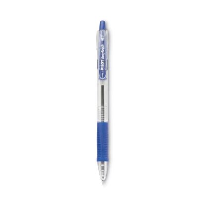 EasyTouch Ballpoint Pen, Retractable, Medium 1 mm, Blue Ink, Clear Barrel, Dozen1