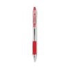 EasyTouch Ballpoint Pen, Retractable, Medium 1 mm, Red Ink, Clear Barrel, Dozen1