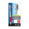 EasyTouch Ballpoint Pen, Retractable, Medium 1 mm, Red Ink, Clear Barrel, Dozen2