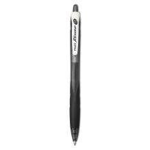 RexGrip BeGreen Ballpoint Pen, Retractable, Medium 1 mm, Black Ink, Black Barrel, Dozen1