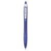 RexGrip BeGreen Ballpoint Pen, Retractable, Medium 1 mm, Blue Ink, Blue Barrel, Dozen1