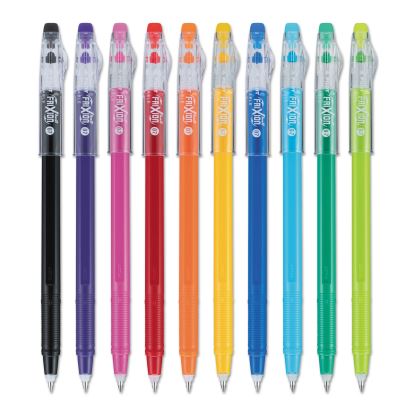 FriXion ColorSticks Erasable Gel Pen, Stick, Fine 0.7 mm, Assorted Ink and Barrel Colors, 10/Pack1