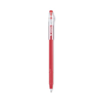 FriXion ColorSticks Erasable Gel Pen, Clipless Stick, Fine 0.7 mm, Red Ink, Red Barrel, Dozen1