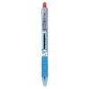 B2P Bottle-2-Pen Recycled Ballpoint Pen, Retractable, Medium 1 mm, Red Ink, Translucent Blue Barrel, Dozen1