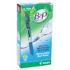 B2P Bottle-2-Pen Recycled Ballpoint Pen, Retractable, Medium 1 mm, Red Ink, Translucent Blue Barrel, Dozen2