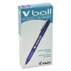 VBall Liquid Ink Roller Ball Pen, Stick, Fine 0.7 mm, Blue Ink, Blue Barrel, Dozen2