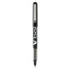 VBall Liquid Ink Roller Ball Pen, Stick, Extra-Fine 0.5 mm, Black Ink, Black Barrel, Dozen1