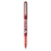 VBall Liquid Ink Roller Ball Pen, Stick, Extra-Fine 0.5 mm, Red Ink, Red Barrel, Dozen1