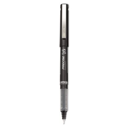 Precise V5 Roller Ball Pen, Stick, Extra-Fine 0.5 mm, Black Ink, Black Barrel, Dozen1