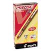 Precise V5 Roller Ball Pen, Stick, Extra-Fine 0.5 mm, Red Ink, Red Barrel, Dozen2