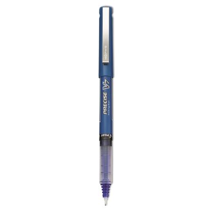 Precise V7 Roller Ball Pen, Stick, Fine 0.7 mm, Blue Ink, Blue Barrel, Dozen1