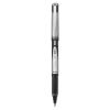 VBall Grip Liquid Ink Roller Ball Pen, Stick, Fine 0.7 mm, Black Ink, Black/Silver Barrel, Dozen1